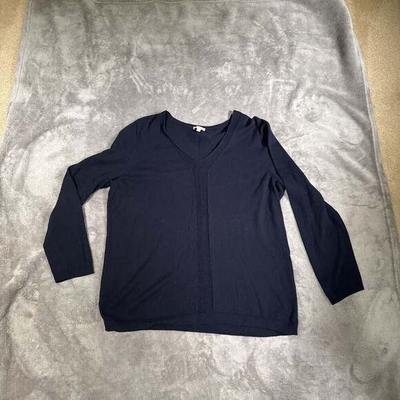 Talbots Cotton V-Neck Sweater - Picture 1 of 6